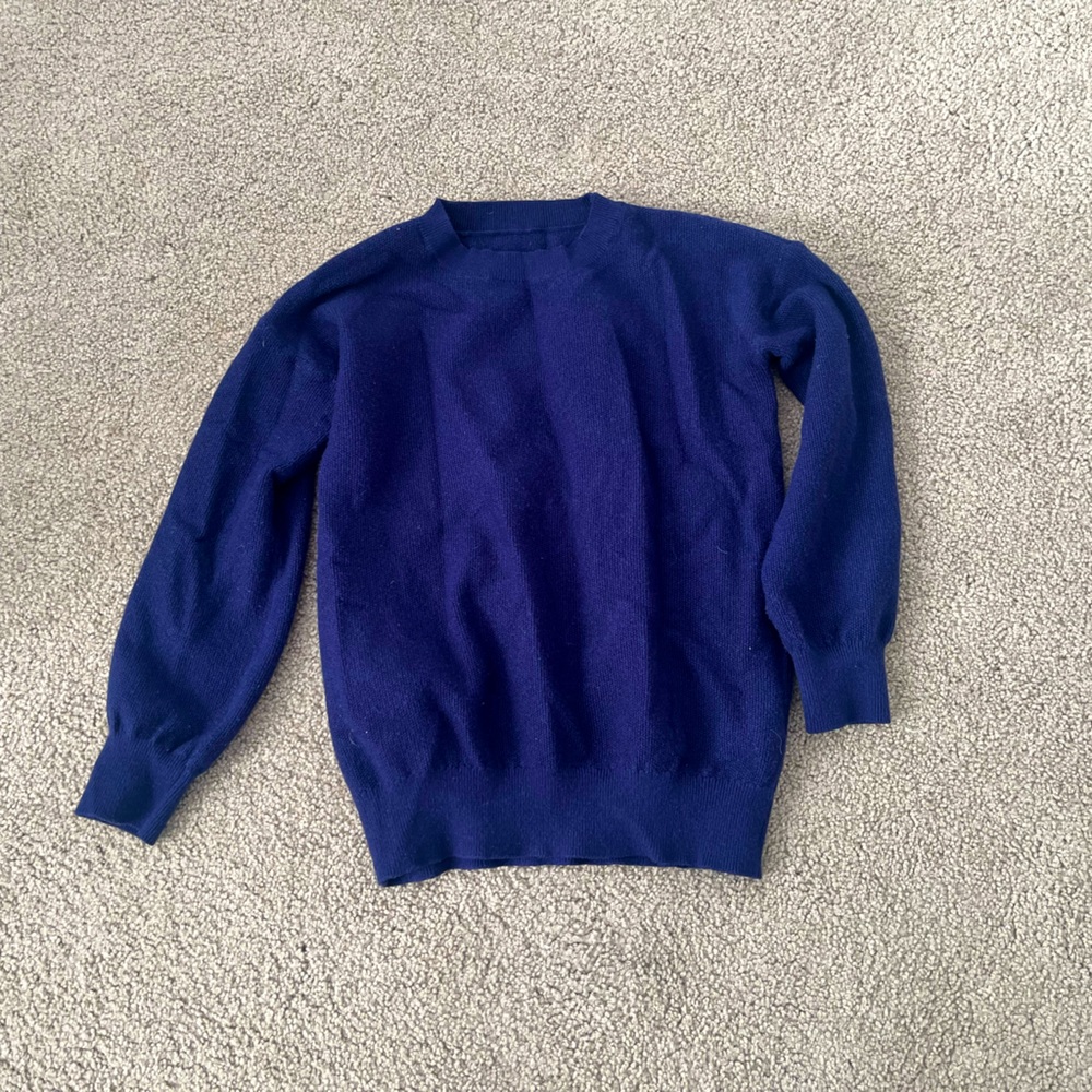 Blue thick sweater